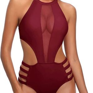 Sexy Maroon one piece